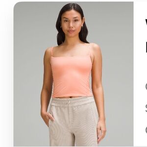 Lululemon Wundermost Ultra Soft Nulu Spaghetti Strap Cami. Coral Kiss. Size S.